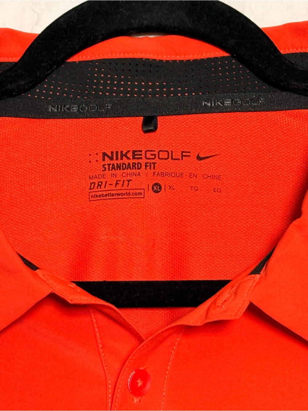 Nike Men's Dri-FIT Golf Polo in Bright Orange